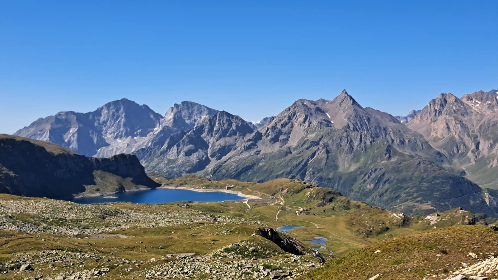 Val Formazza. The Boden lakes plateau. View toward Lake Castel.