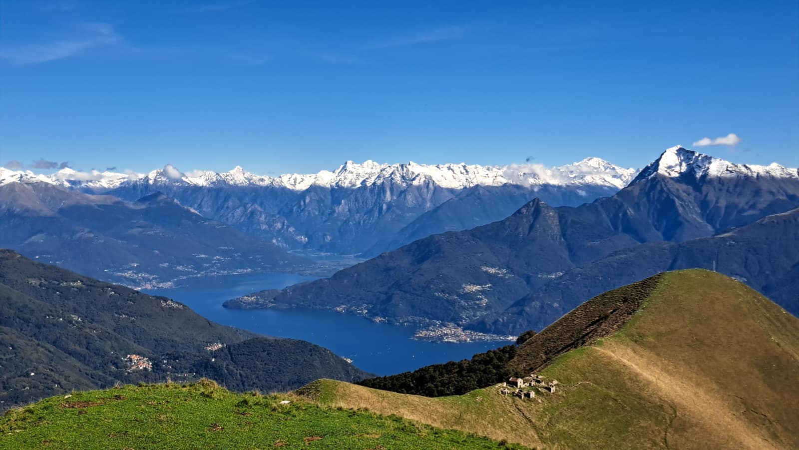 The mountains around Como, seen from Monte Crocione.
