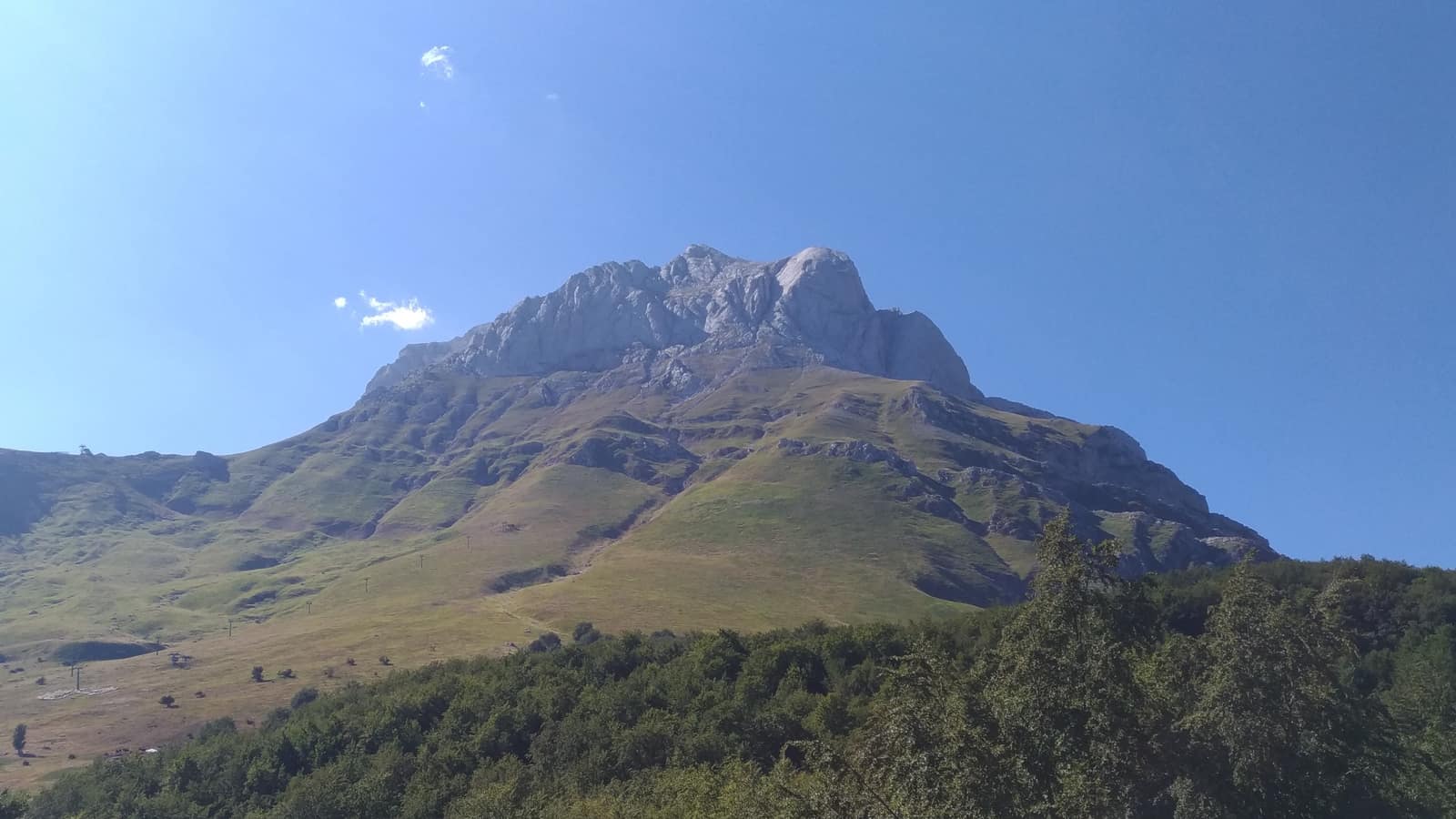 Corno Grande, seen from Prati di Tivo.