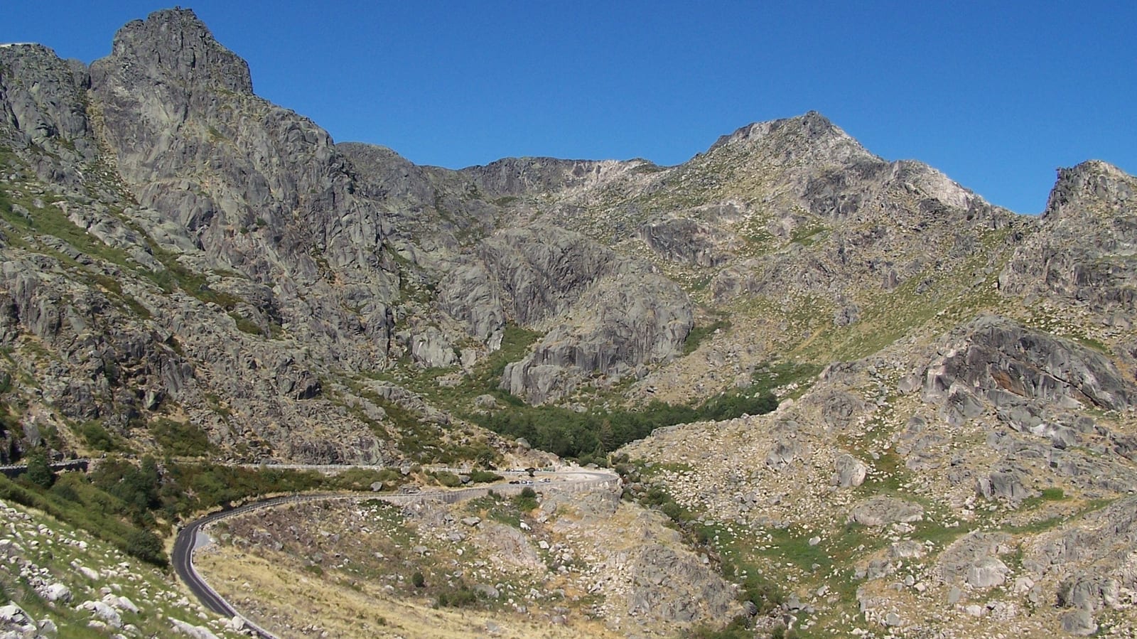 Serra da Estrela and its bare valleys.