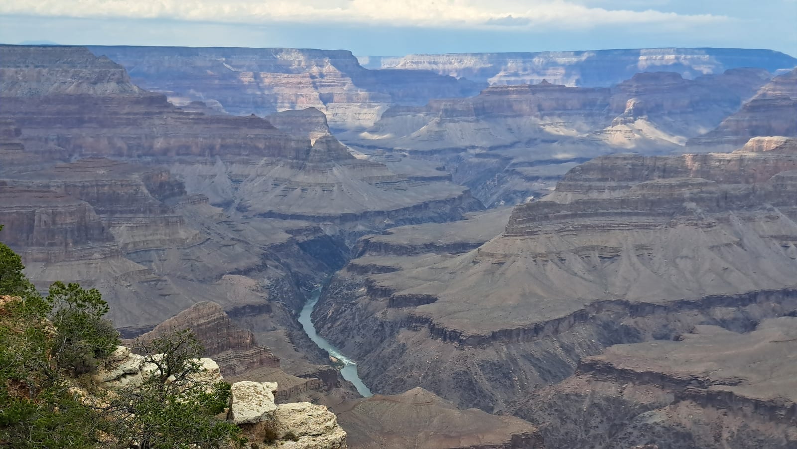 Grand Canyon National Park. The Colorado River, thousands of feet below.