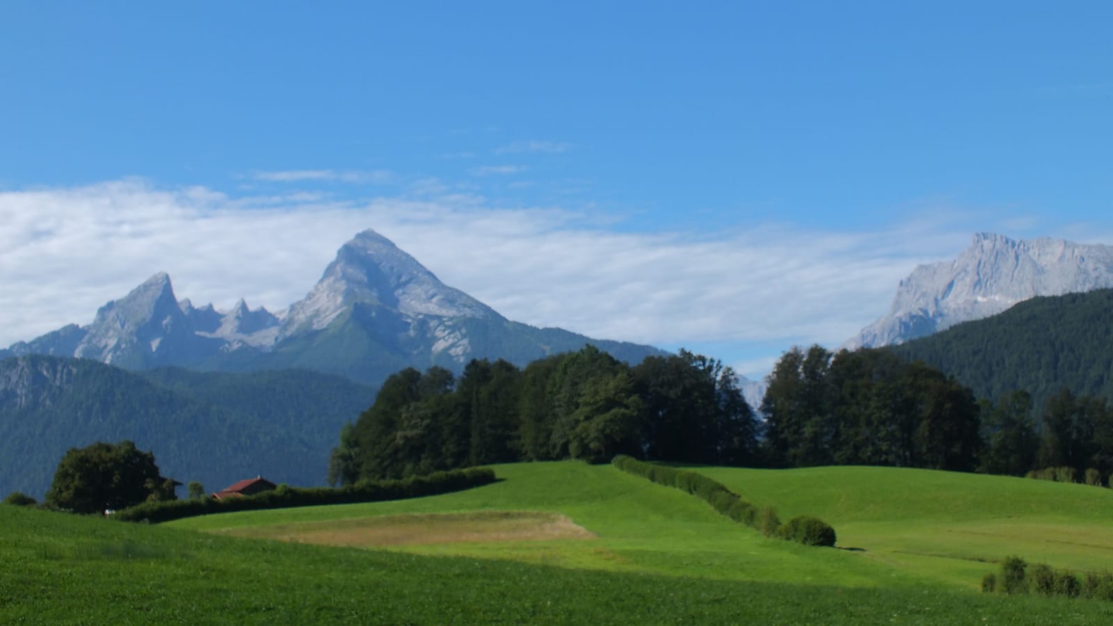 Berchtesgaden Alps. The Watzmann seen from Bischofswiesen.