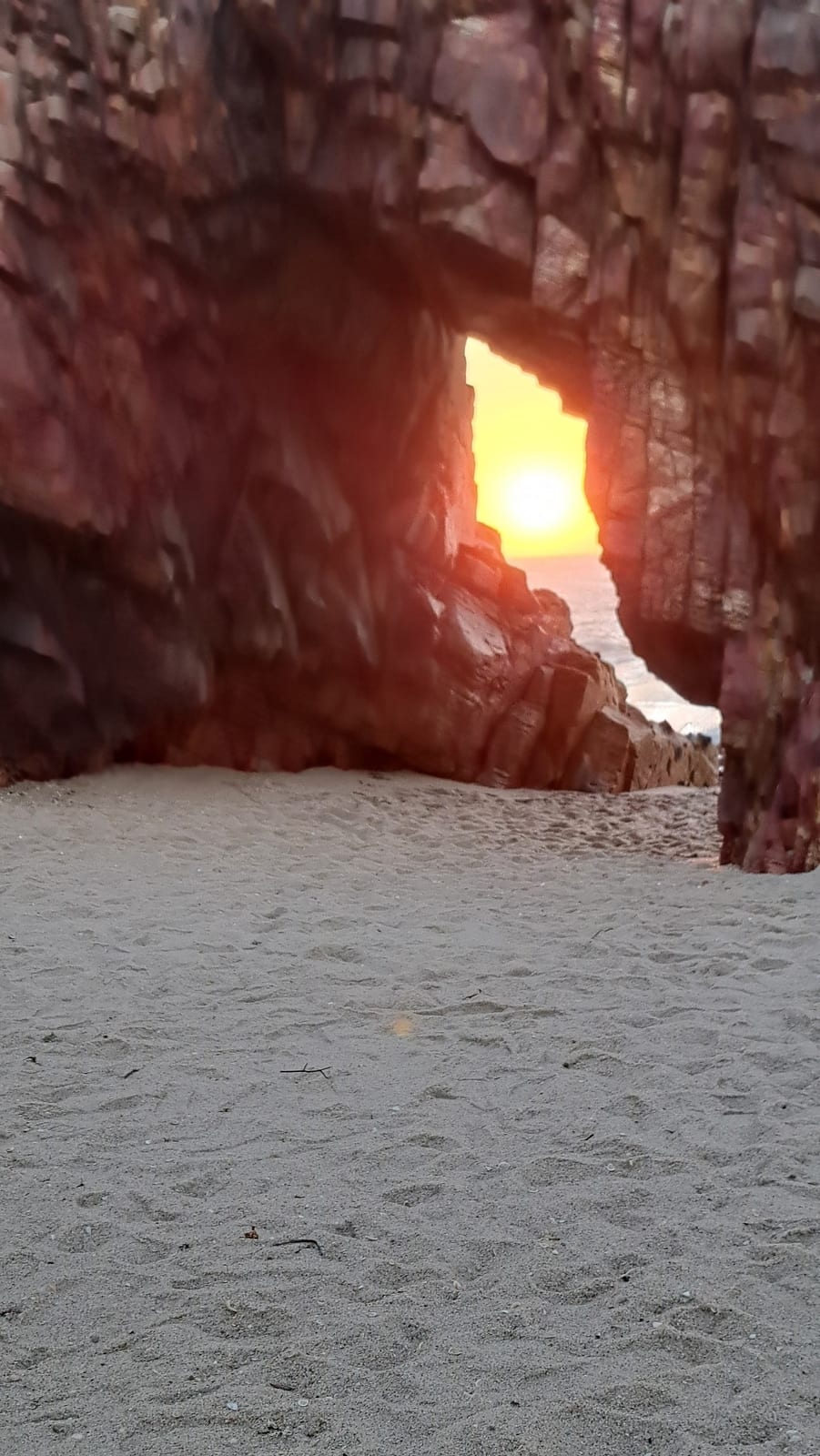 Sunset through the Pedra Furada arch
