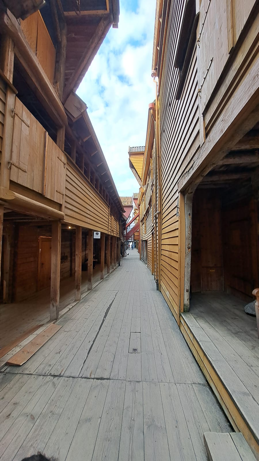 The little lanes between the warehouses of Bryggen