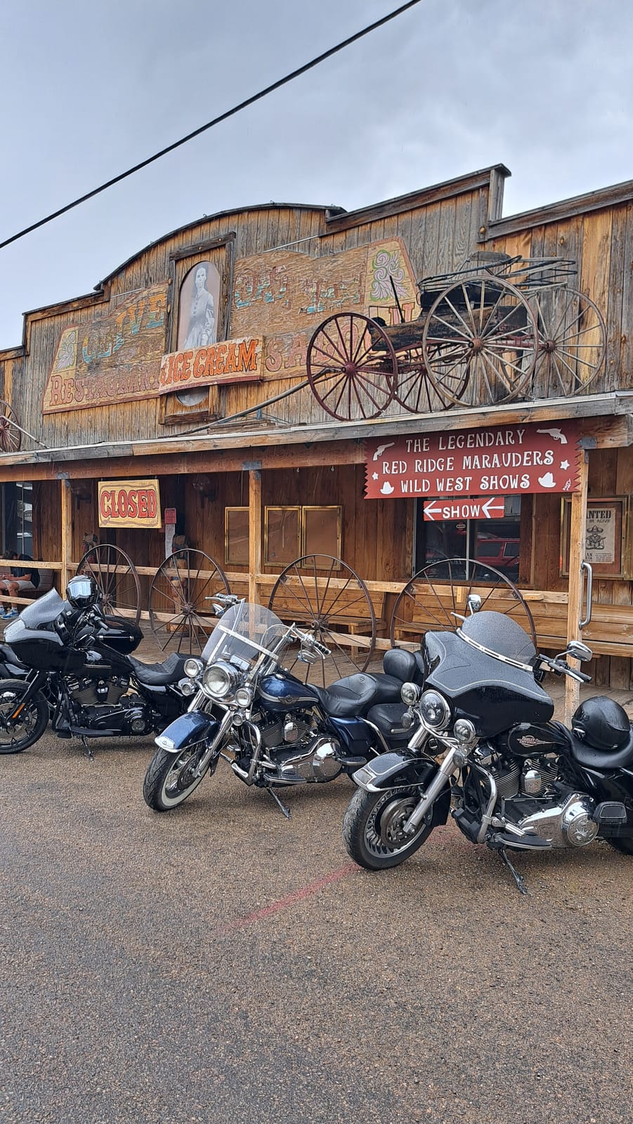A weathered saloon front in Oatman, along old Route 66